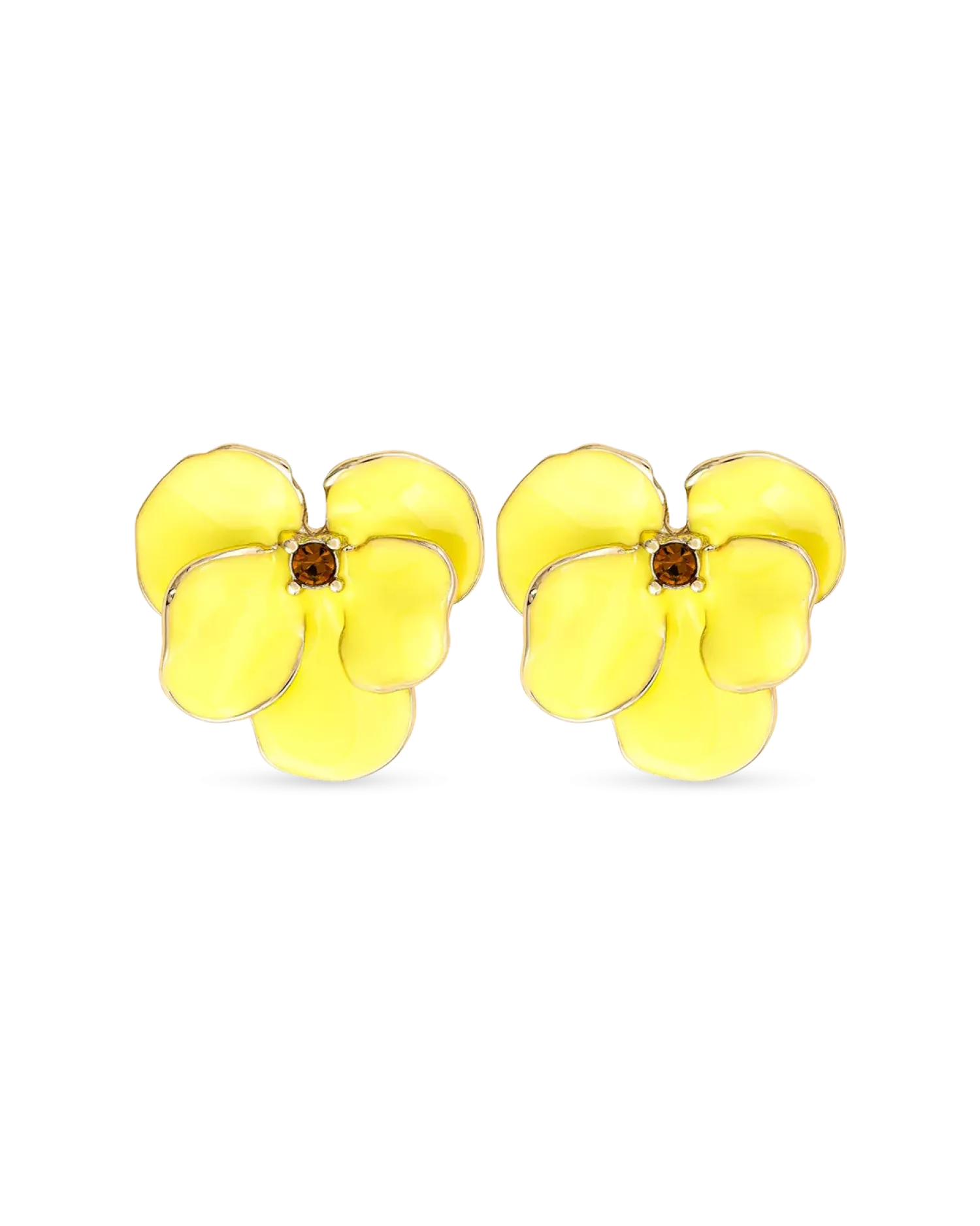 Bijou Brigitte Clous d'oreilles - Yellow Flower Sale