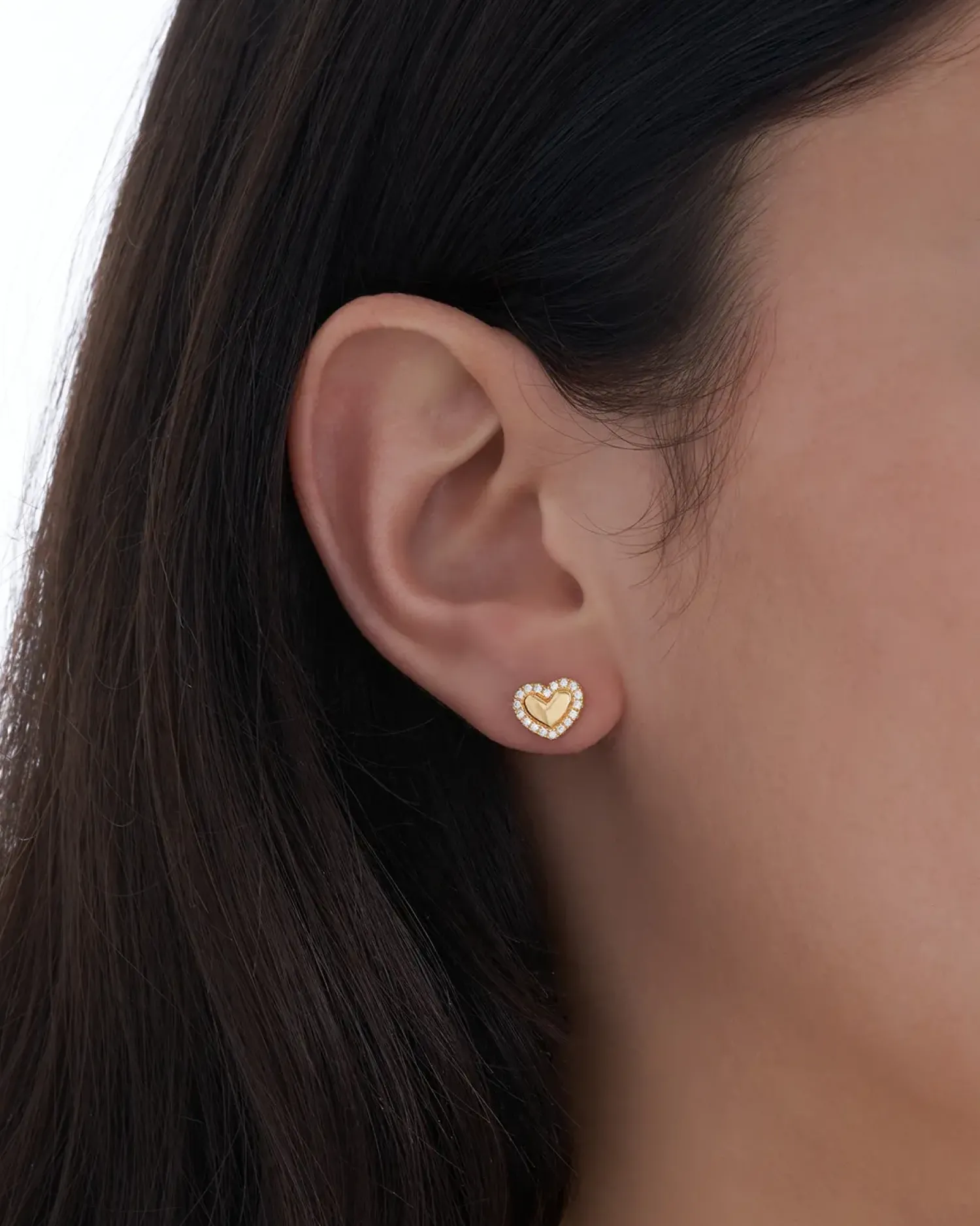 Bijou Brigitte Clous d'oreilles - Zirconia Hearts Hot
