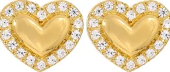 Bijou Brigitte Clous d'oreilles - Zirconia Hearts Hot