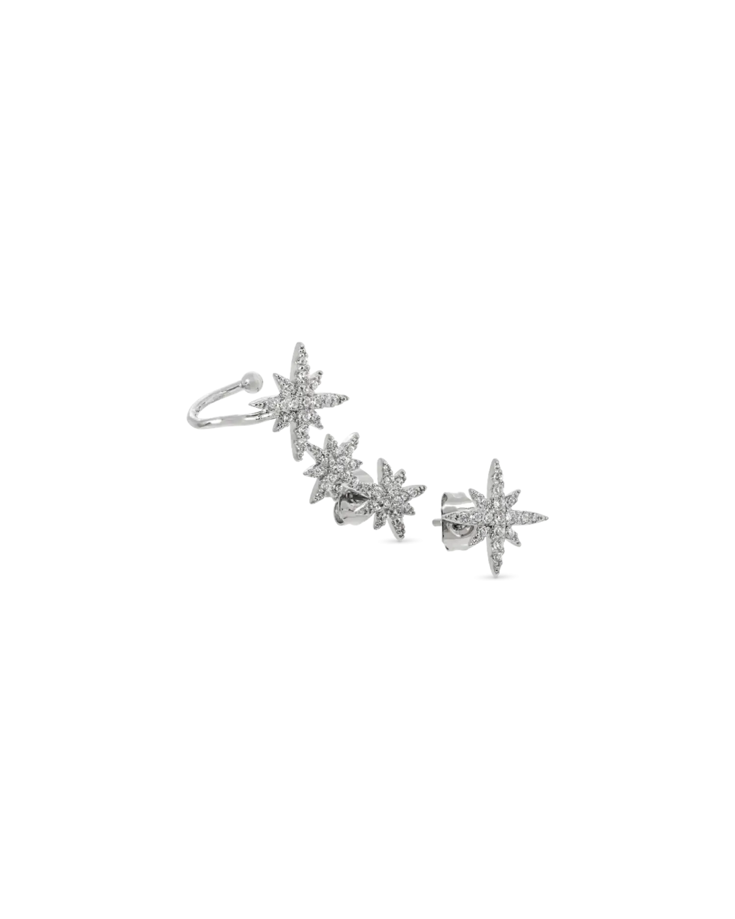 Bijou Brigitte Clous d'oreilles - Zirconia Stars