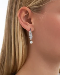Bijou Brigitte Clous d'oreilles - Zirconia Wings