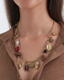 Bijou Brigitte Collier - Antique Gold Hot