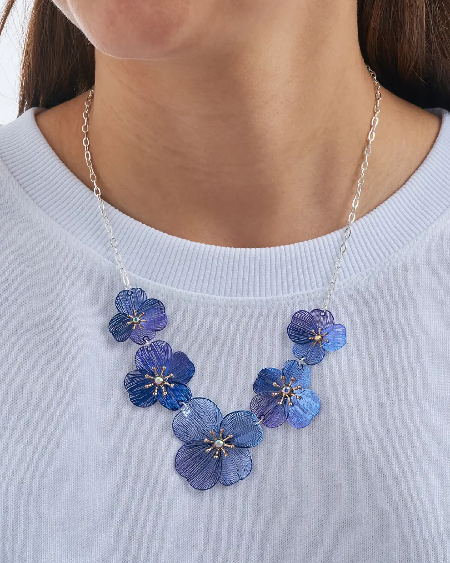 Bijou Brigitte Collier - Blue Blossoms Hot