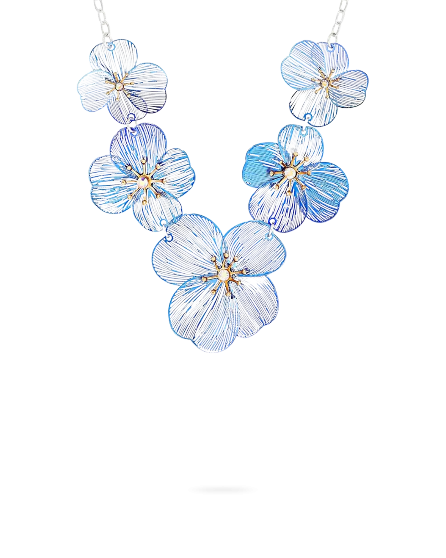 Bijou Brigitte Collier - Blue Blossoms Hot