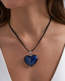 Bijou Brigitte Collier - Blue Glass Clearance