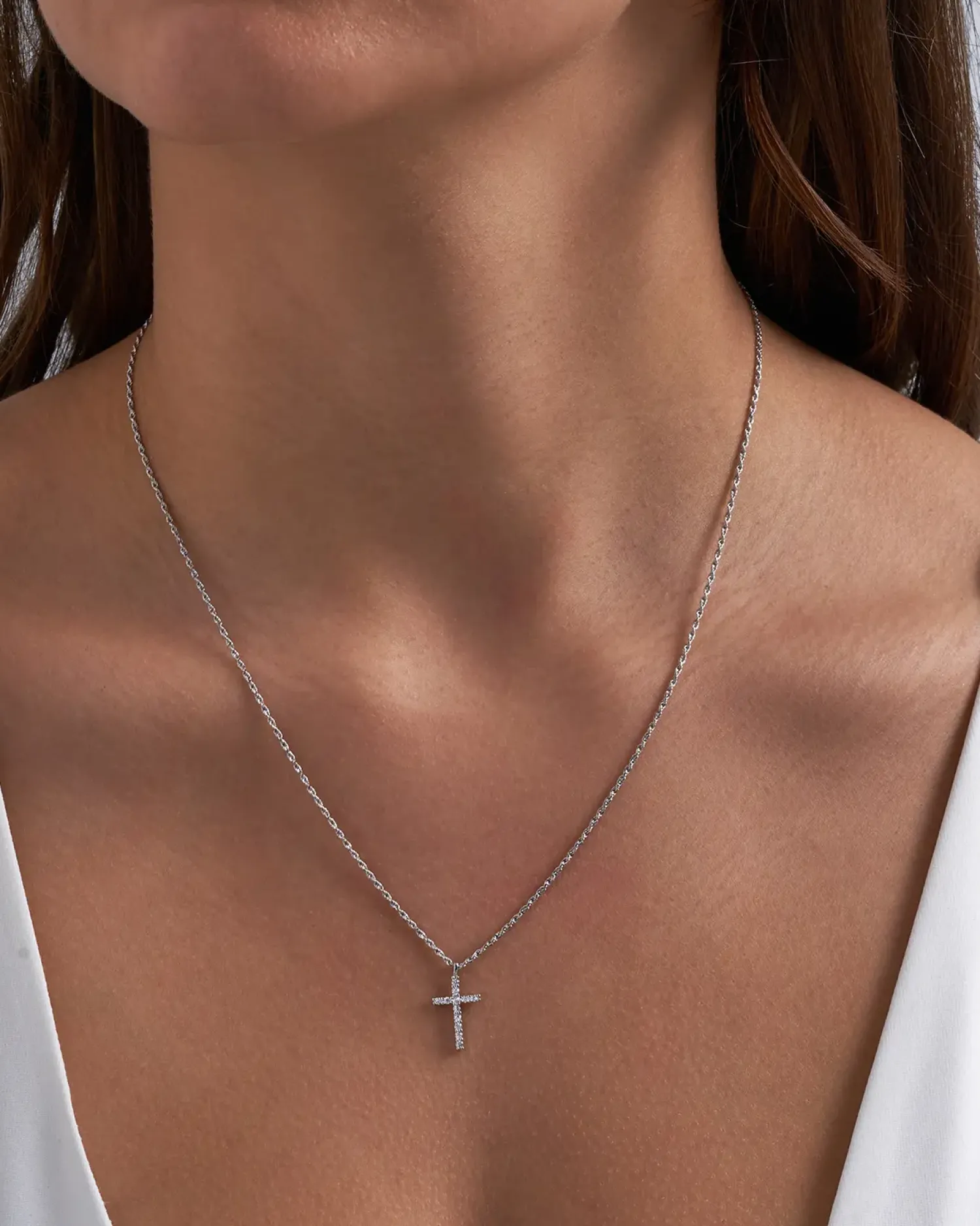 Bijou Brigitte Collier - Braided Cross Discount