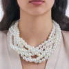 Bijou Brigitte Collier - Braided Pearls Online