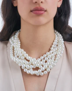 Bijou Brigitte Collier - Braided Pearls Online
