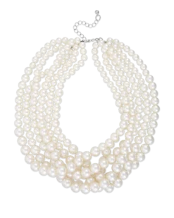 Bijou Brigitte Collier - Braided Pearls Online
