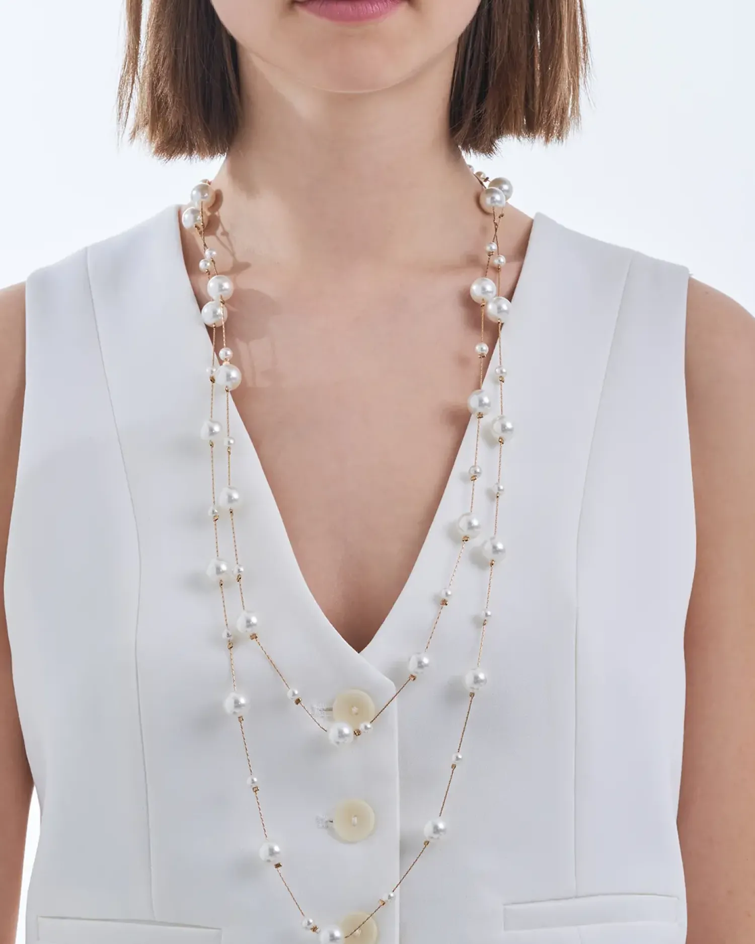 Bijou Brigitte Collier - Bright Pearls Sale