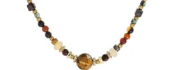 Bijou Brigitte Collier - Brown Agate Sale