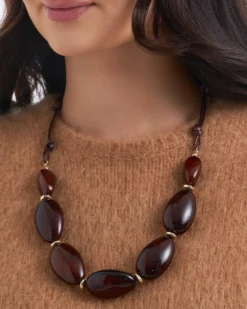 Bijou Brigitte Collier - Brown Circles Hot