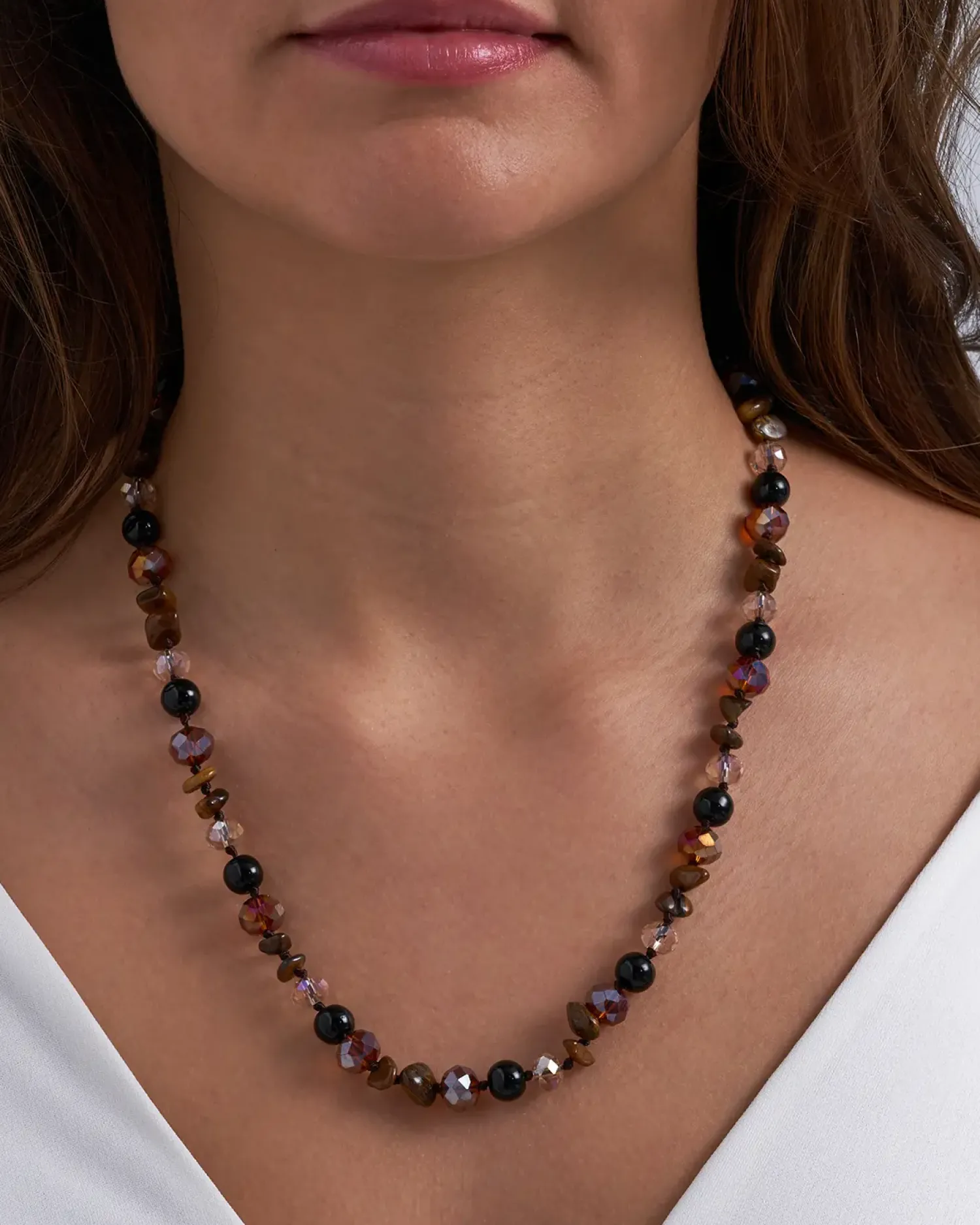 Bijou Brigitte Collier - Brown Gems New