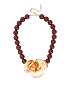 Bijou Brigitte Collier - Burgundy Vintage Sale