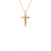 Bijou Brigitte Collier - Colorful Cross Outlet