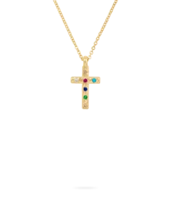 Bijou Brigitte Collier - Colorful Cross Outlet