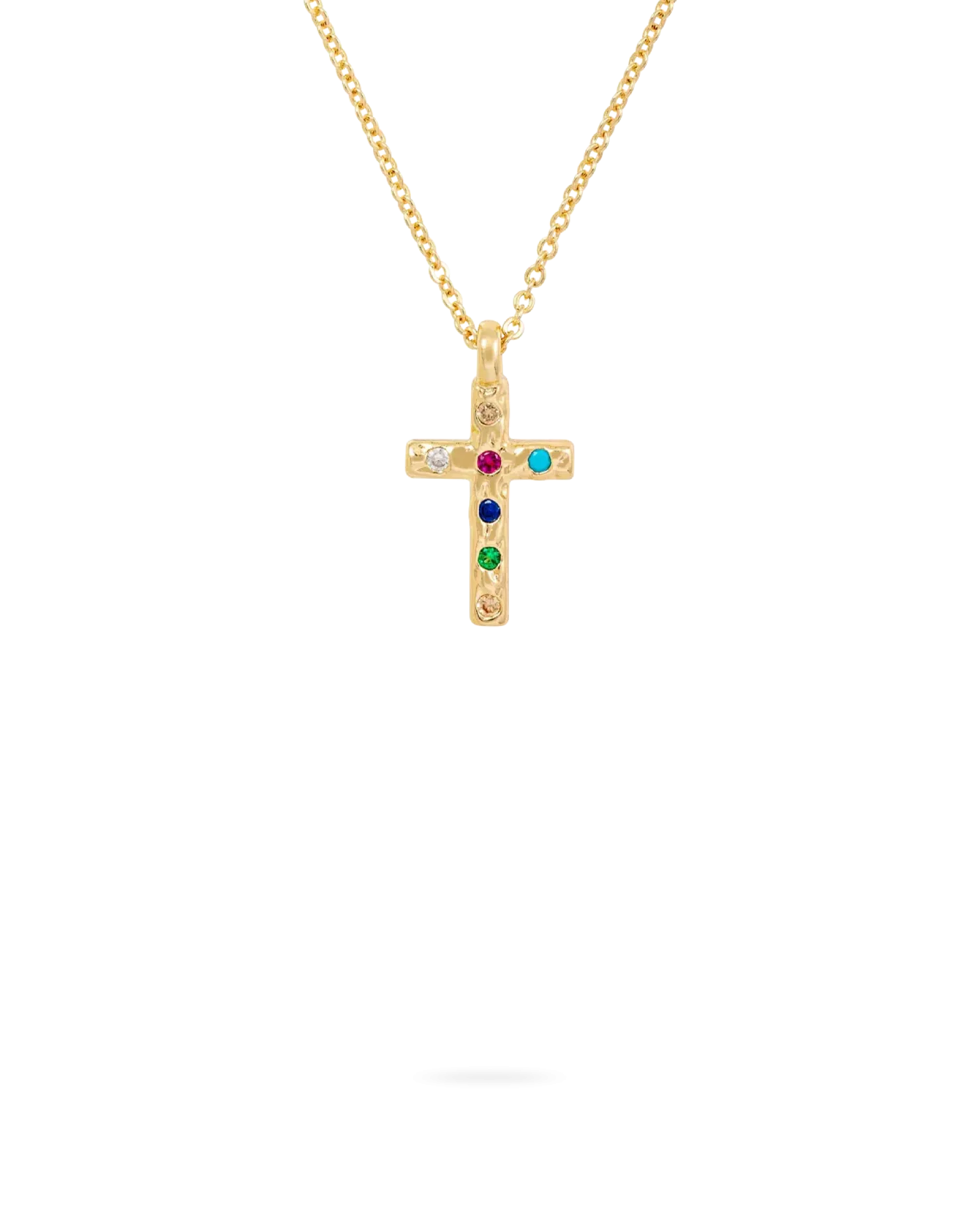 Bijou Brigitte Collier - Colorful Cross Outlet