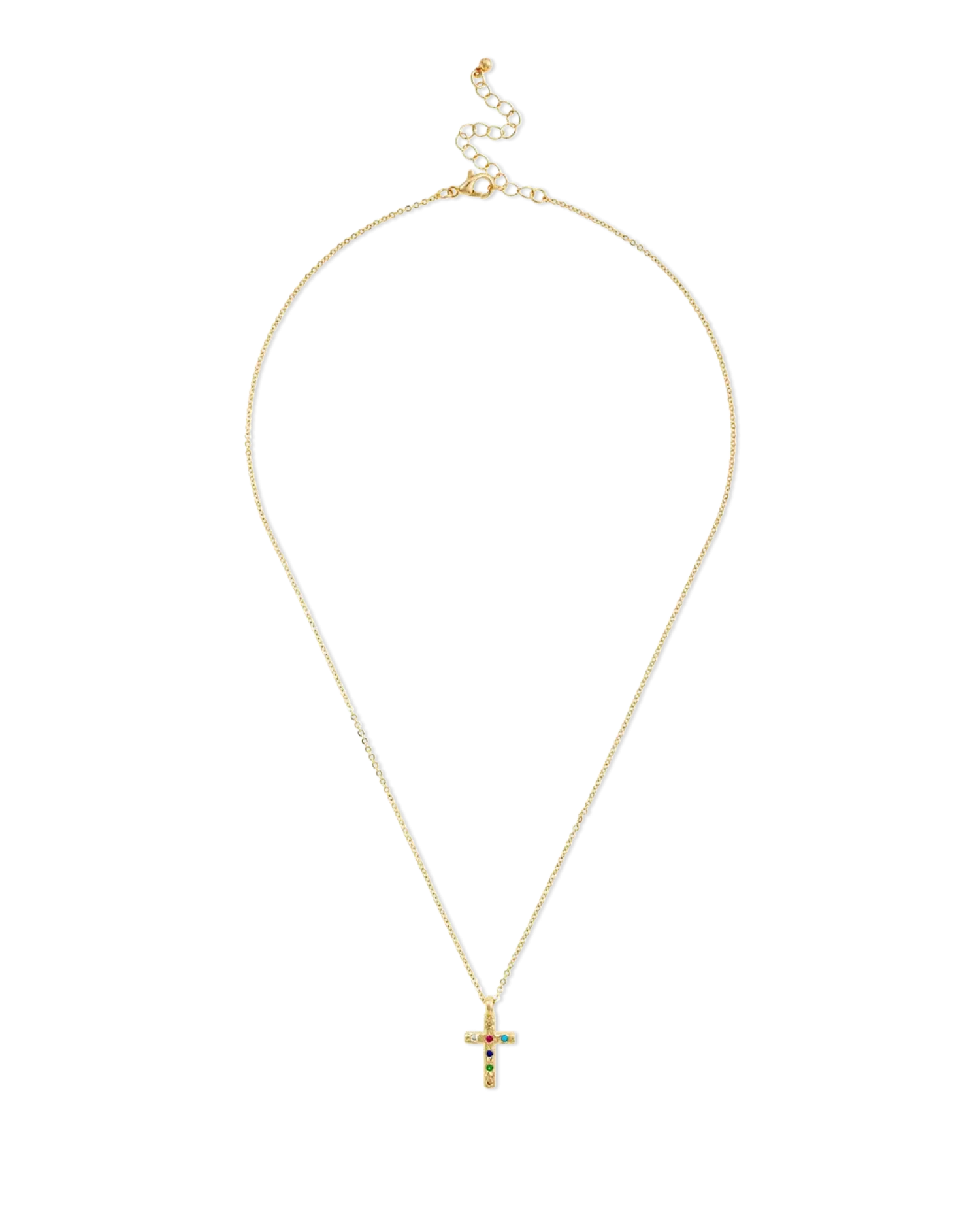 Bijou Brigitte Collier - Colorful Cross Outlet