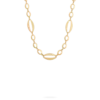 Bijou Brigitte Collier - Flat Gold Discount