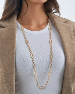 Bijou Brigitte Collier - Flat Gold Discount