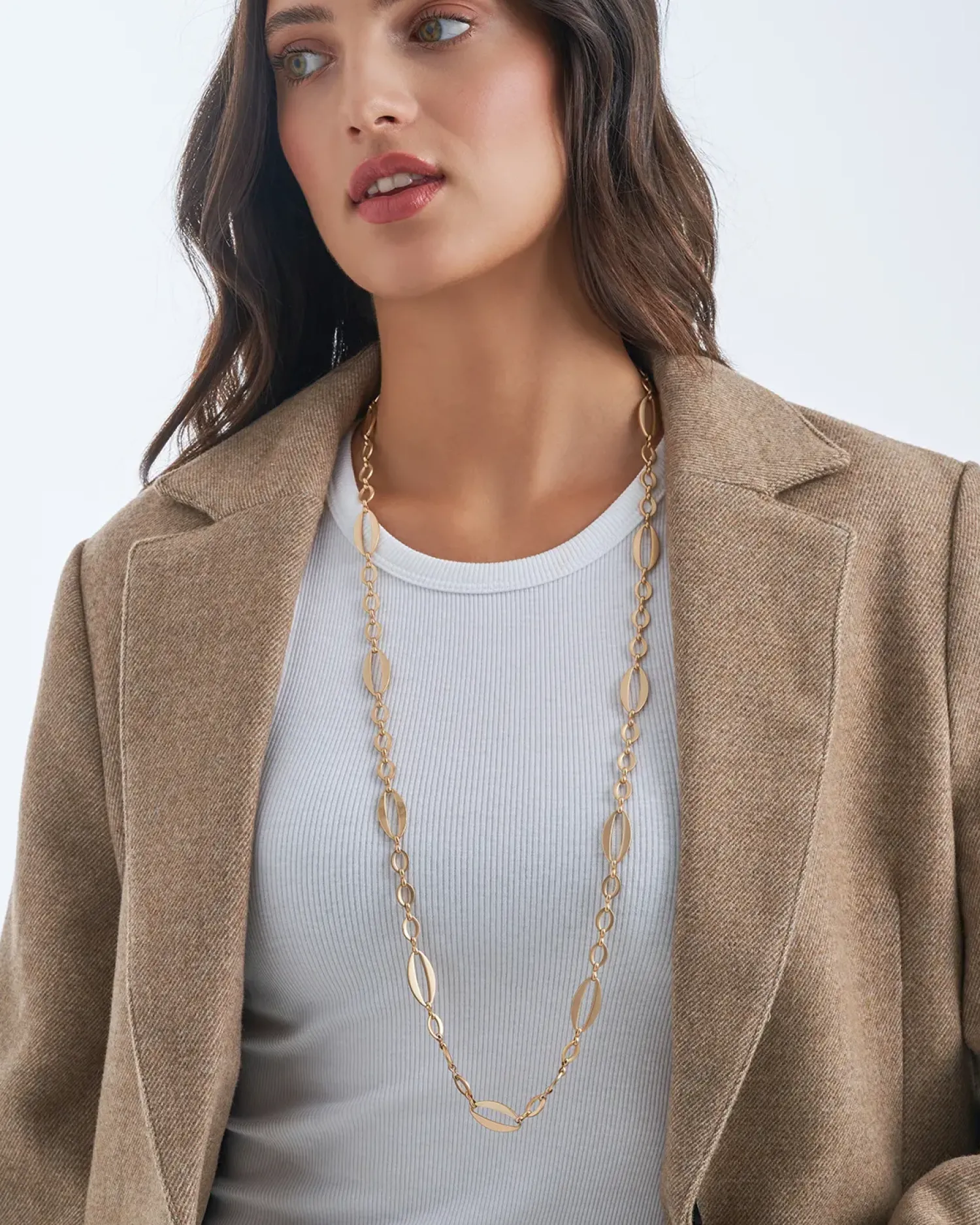 Bijou Brigitte Collier - Flat Gold Discount