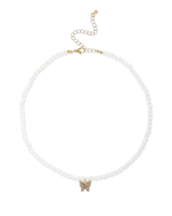 Bijou Brigitte Collier - Garden Pearls Hot