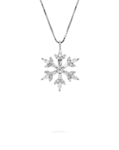 Bijou Brigitte Collier - Glitter Snowflake New