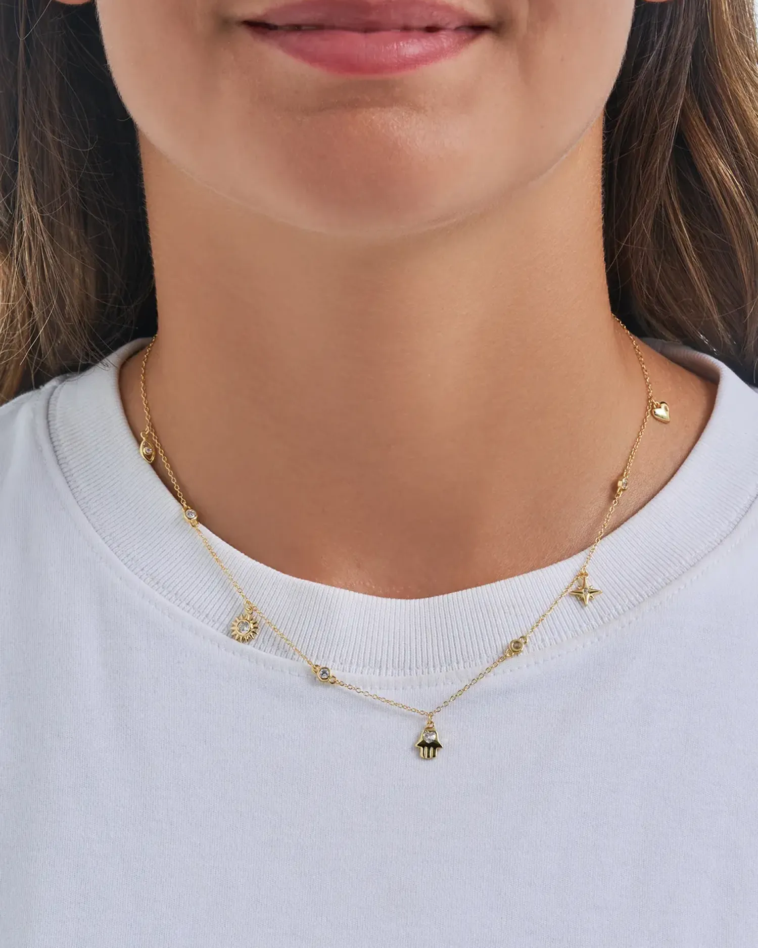 Bijou Brigitte Collier - Golden Charms Clearance