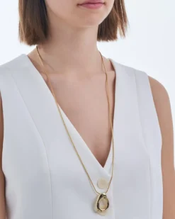 Bijou Brigitte Collier - Golden Pendant Clearance