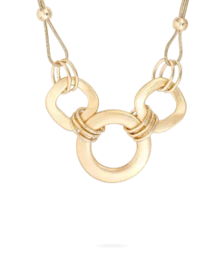 Bijou Brigitte Collier - Golden Rings Clearance
