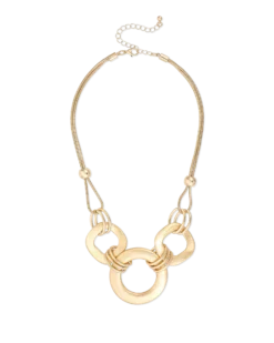 Bijou Brigitte Collier - Golden Rings Clearance