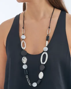 Bijou Brigitte Collier - Grey Marble Clearance