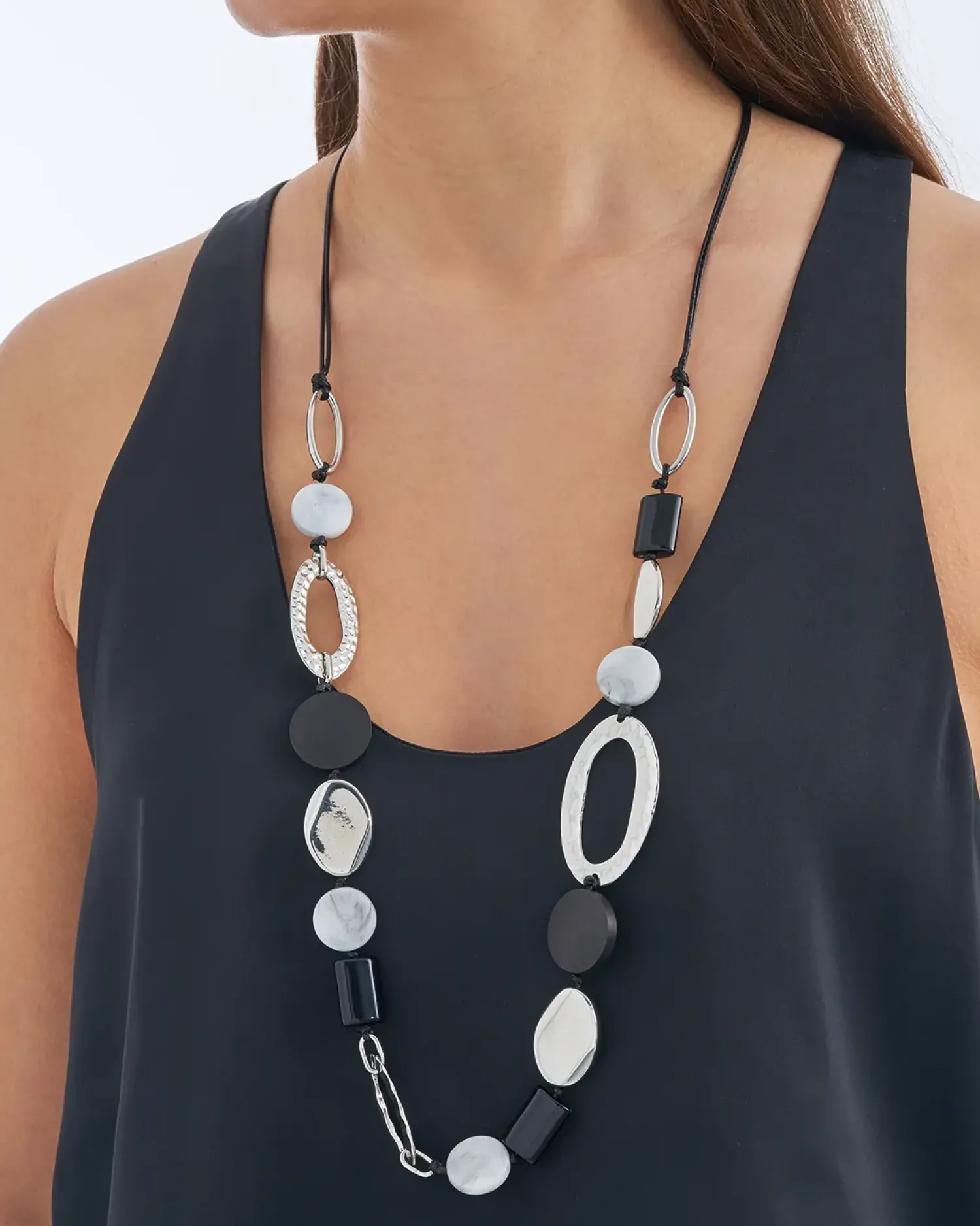 Bijou Brigitte Collier - Grey Marble Clearance