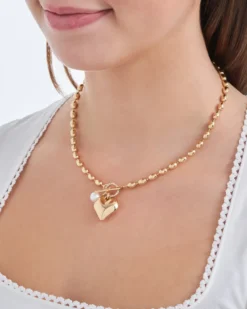 Bijou Brigitte Collier - Heart Pendant New