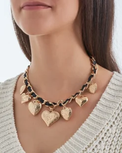 Bijou Brigitte Collier - Heart Pendants