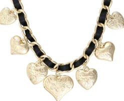 Bijou Brigitte Collier - Heart Pendants