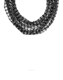 Bijou Brigitte Collier - Hematite Mesh Clearance
