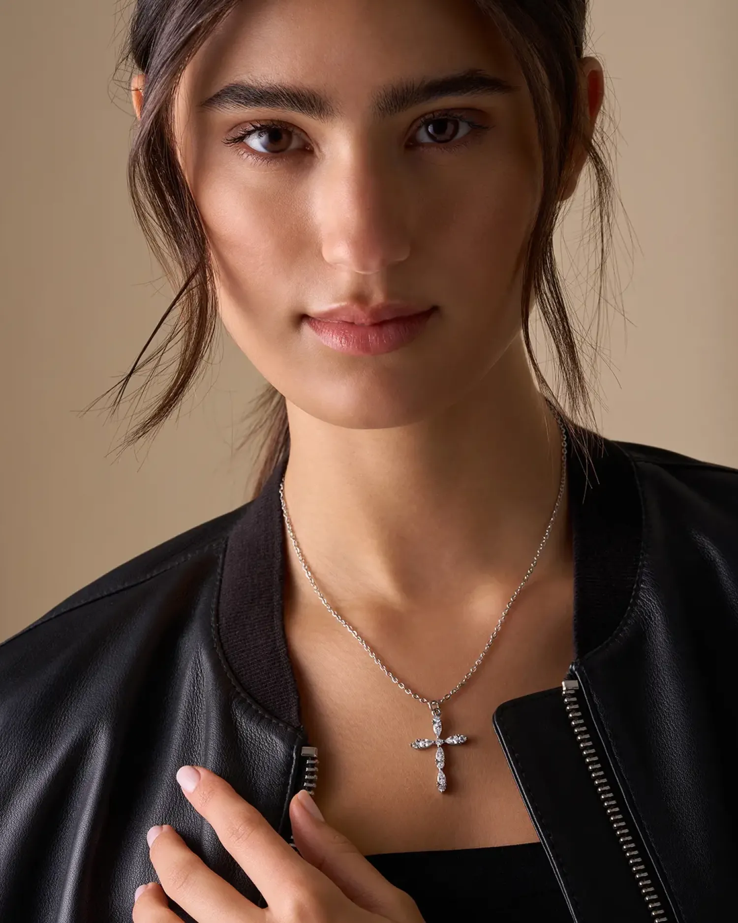 Bijou Brigitte Collier - Iced Cross Sale