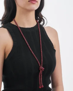 Bijou Brigitte Collier - Knotted Red Best
