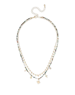 Bijou Brigitte Collier multirangs - Agate Stars Hot