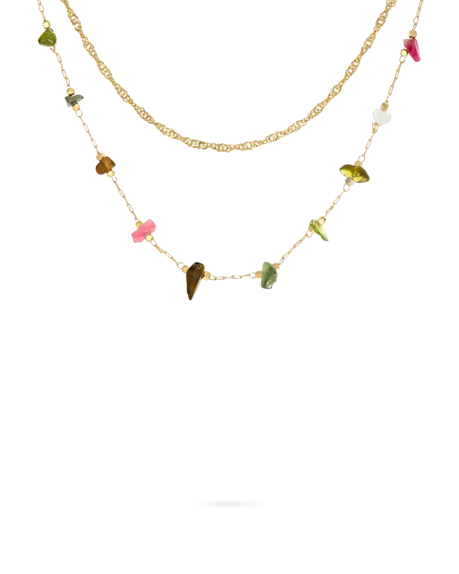 Bijou Brigitte Collier multirangs - Amazing Aventurin Best