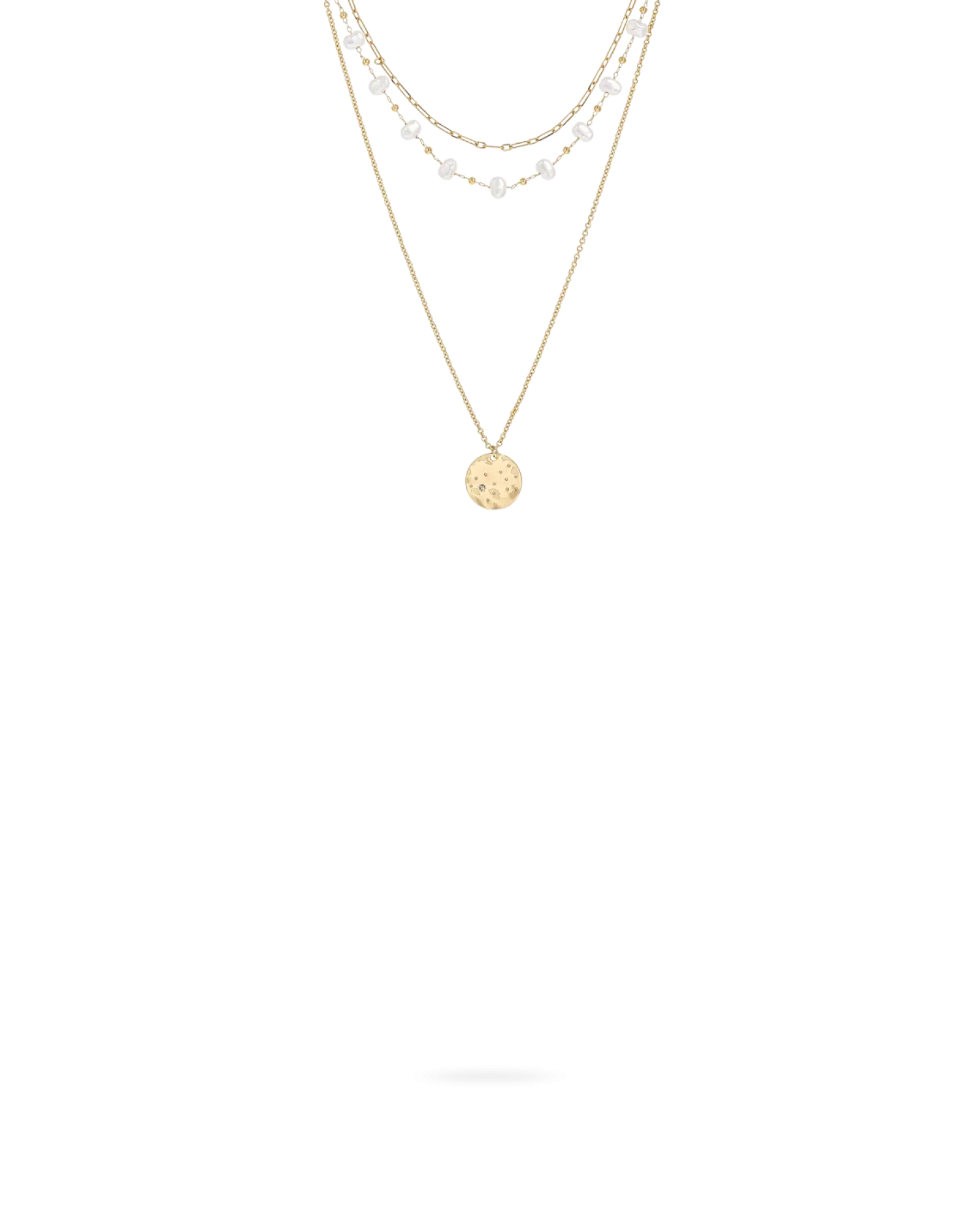 Bijou Brigitte Collier multirangs - Beach Pearls