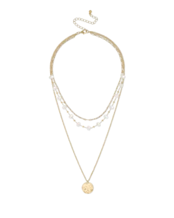 Bijou Brigitte Collier multirangs - Beach Pearls