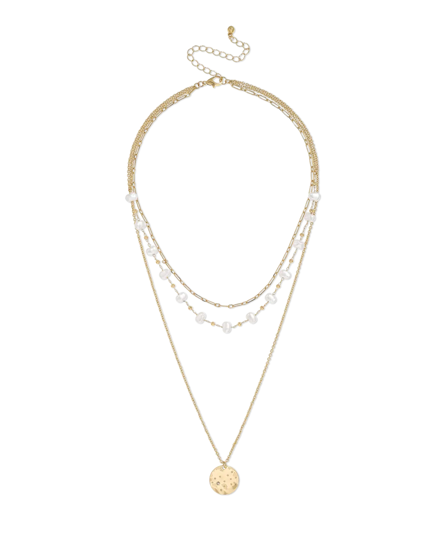 Bijou Brigitte Collier multirangs - Beach Pearls