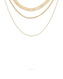 Bijou Brigitte Collier multi-rangs - Beautiful Gold New
