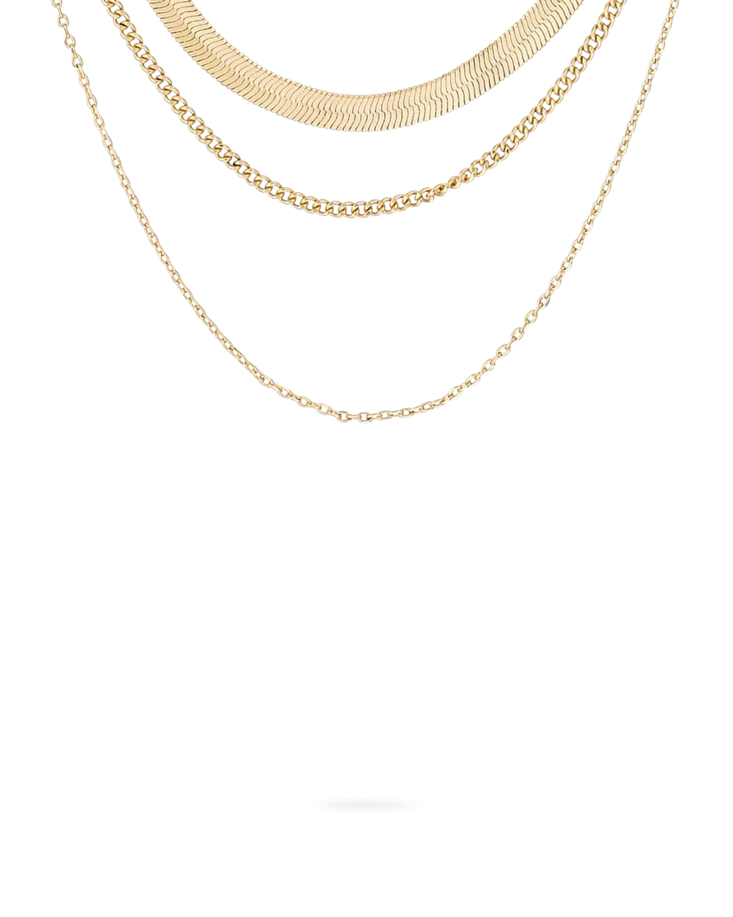Bijou Brigitte Collier multi-rangs - Beautiful Gold New