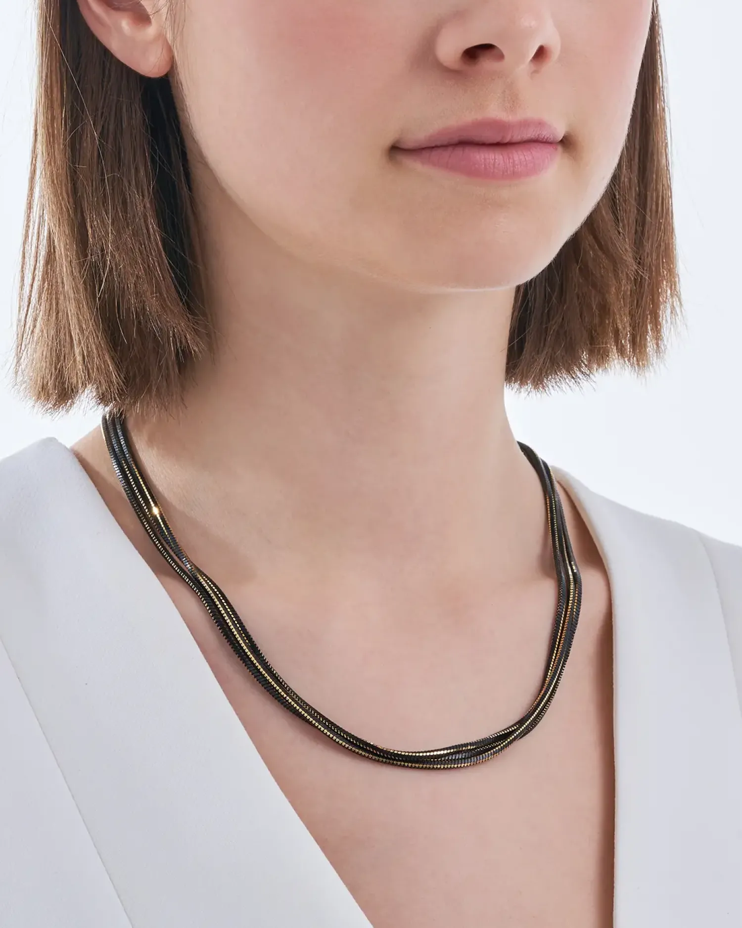 Bijou Brigitte Collier multirangs - Black Elegance Best