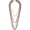 Bijou Brigitte Collier multirangs - Brown Beads Sale