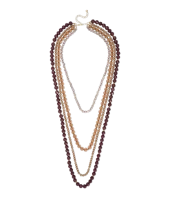 Bijou Brigitte Collier multirangs - Brown Beads Sale