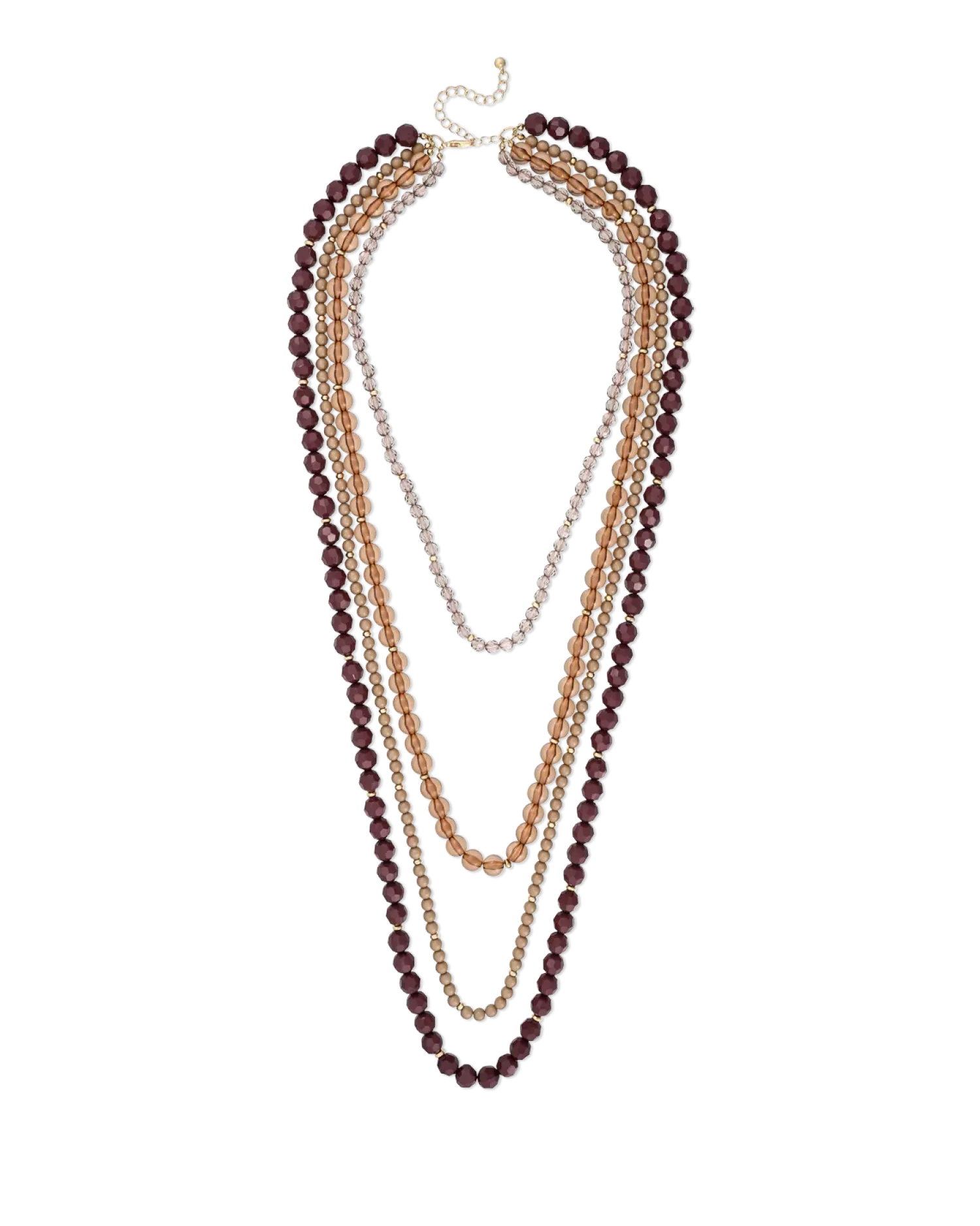 Bijou Brigitte Collier multirangs - Brown Beads Sale